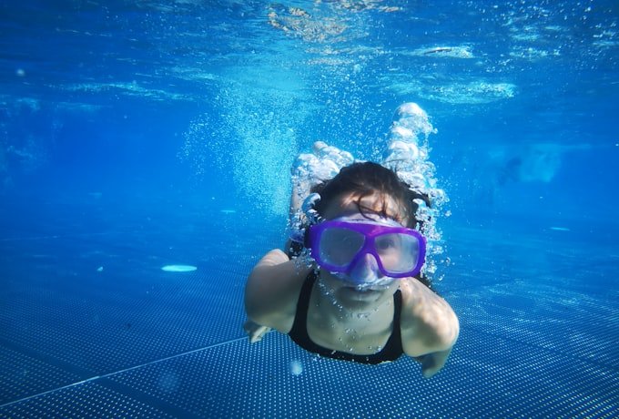 Swimmer refining technique underwater